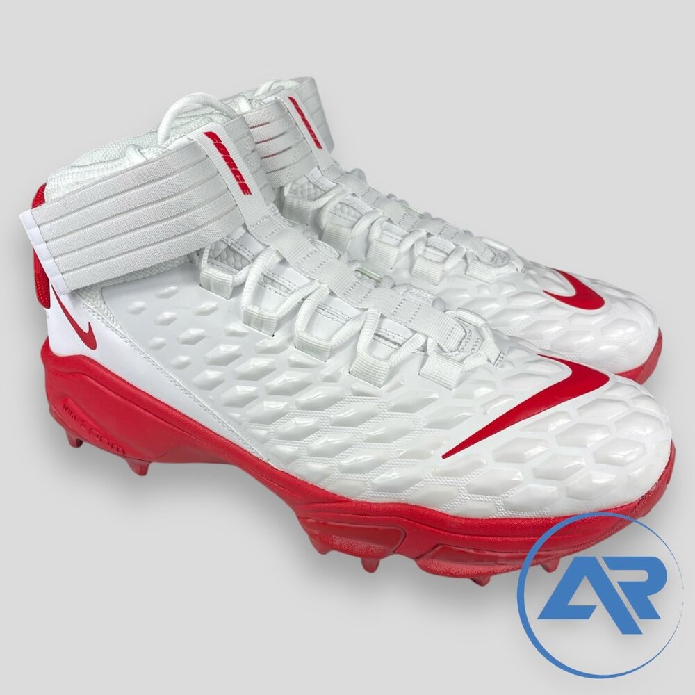 Nike Force Savage Pro 2 Shark Red White Football Cleats Men’s Sizes BV5448-104